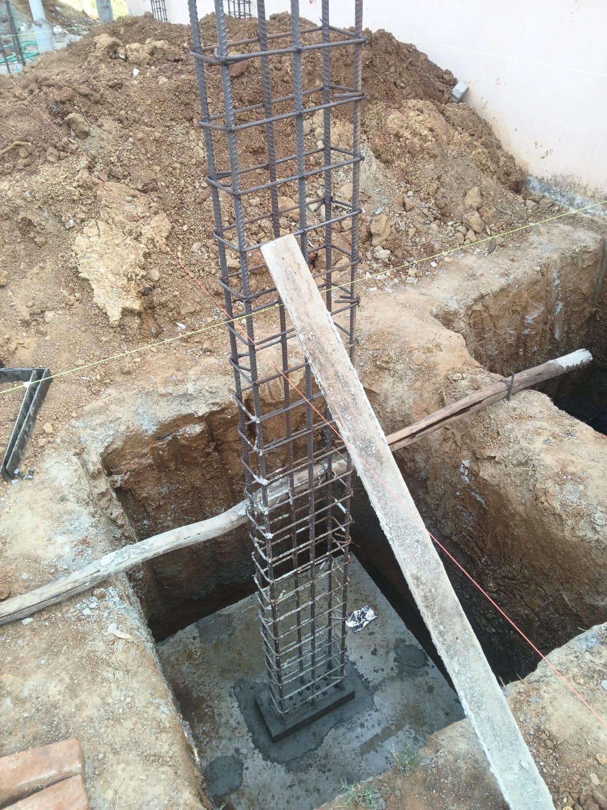 Steel reinforcement bar for RCC column